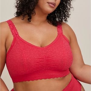 BRALITE UNLINED 4-WAY STRETCH LACE BRALETTE
